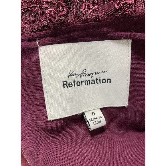 Reformation 'Bunny' Red Dress Size 0 - Picture 4 of 5